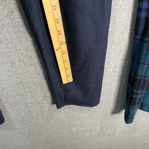 Cuddl Duds Fleecewear Stretch Leggings Pack of 2 Navy/Navy Plaid Size 2X - Picture 5 of 8